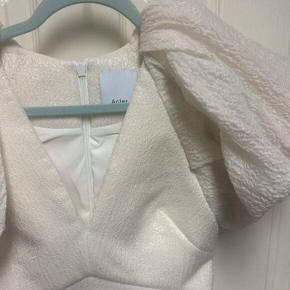 Acler Brocade Raven Puff Sleeve Mini Dress - Picture 3 of 3